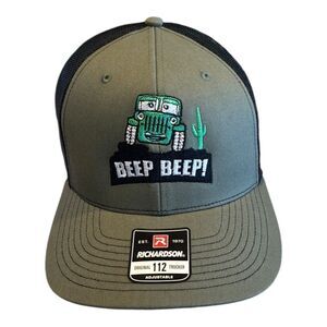 Richardson Trucker SnapBack Jeep Embroidered Cap Hat
